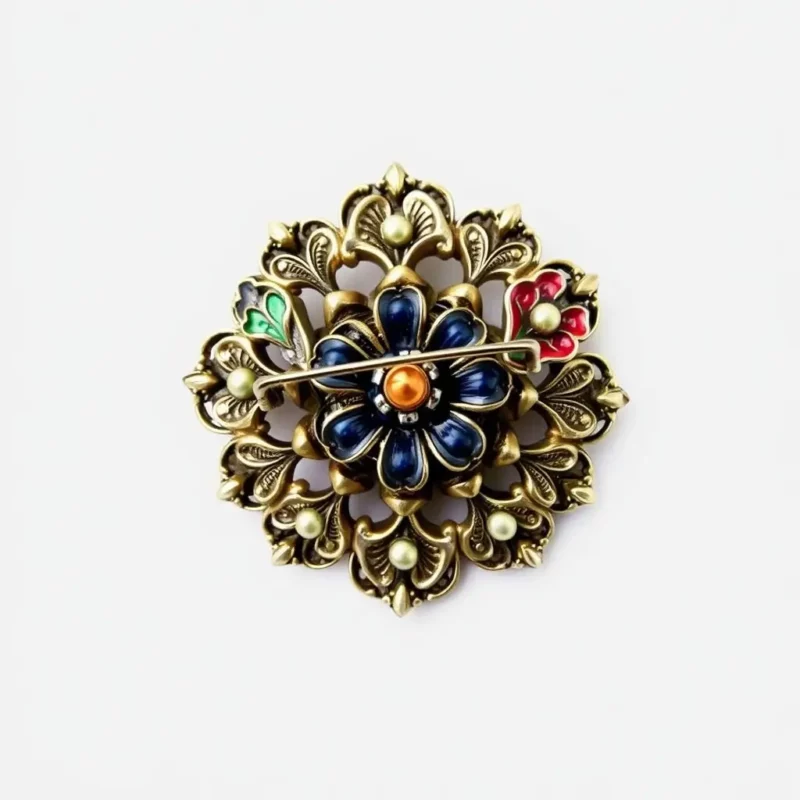 1950s Enamel Brooch